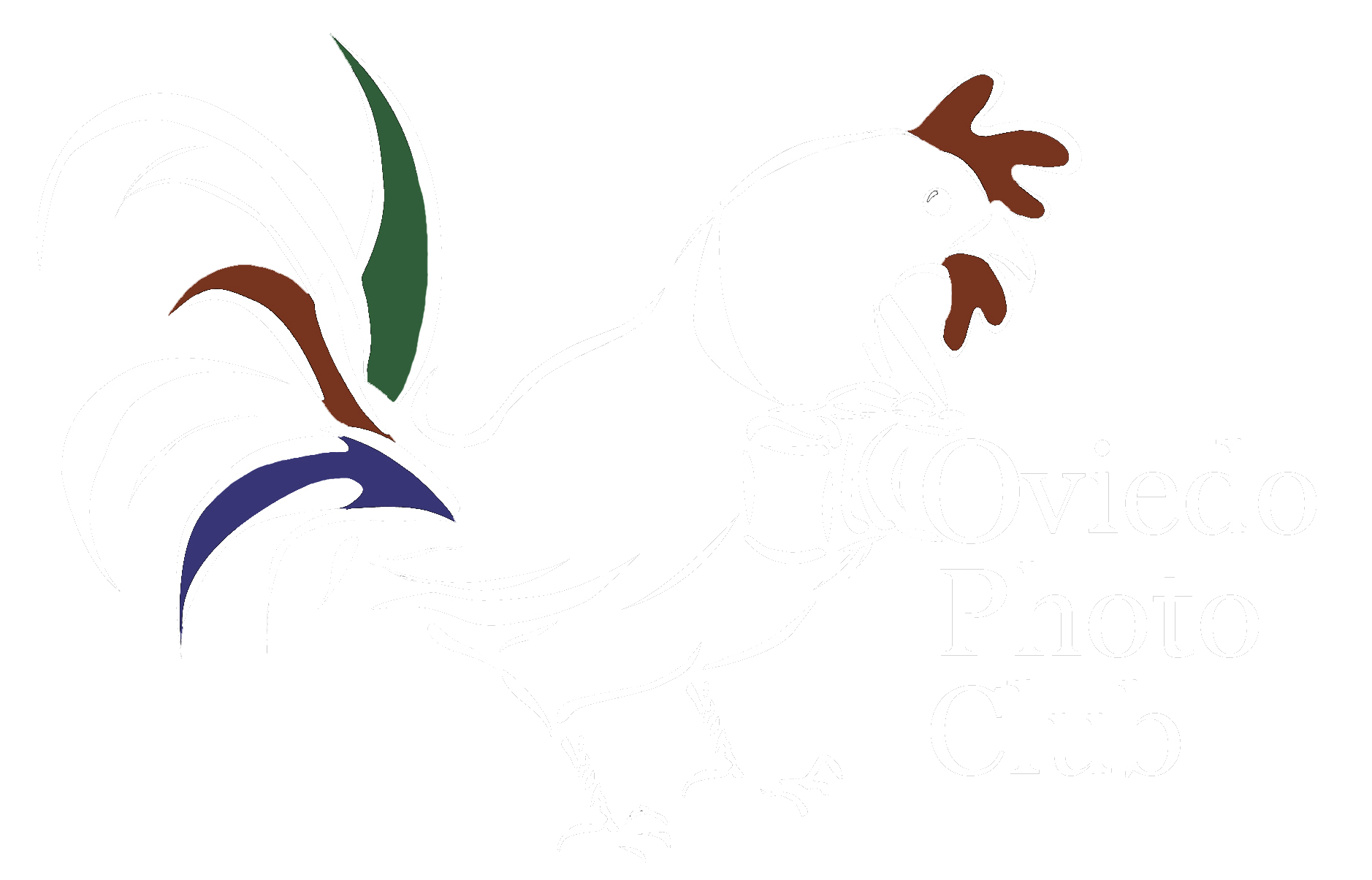 Oviedo Photo Club Logo in White